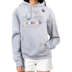 New York Islanders G-III 4Her by Carl Banks Women's Shadow Logo Fleece Hoodie - Gray - NHL