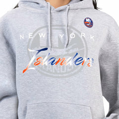 New York Islanders G-III 4Her by Carl Banks Women's Shadow Logo Fleece Hoodie - Gray - NHL