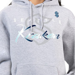 Seattle Kraken G-III 4Her by Carl Banks Women's Shadow Logo Fleece Hoodie - Gray - NHL