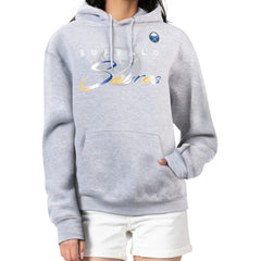 Buffalo Sabres G-III 4Her by Carl Banks Women's Shadow Logo Fleece Hoodie - Gray - NHL