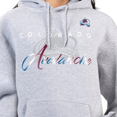 Colorado Avalanche G-III 4Her by Carl Banks Women's Shadow Logo Fleece Hoodie - Gray - NHL