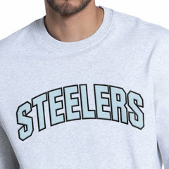 Pittsburgh Steelers Starter Faceoff Fleece Sweatshirt Ash | NFL