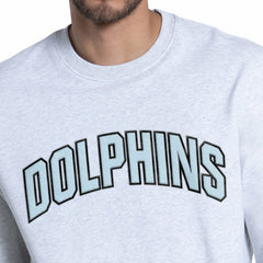 Miami Dolphins Starter Faceoff Fleece Sweatshirt Ash | NFL