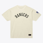New York Rangers Mitchell & Ness Unisex Arched Team T-Shirt - Cream - NHL