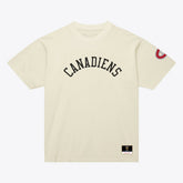Montreal Canadiens Mitchell & Ness Unisex Arched Team T-Shirt - Cream - NHL