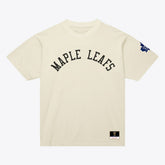 Toronto Maple Leafs Mitchell & Ness Unisex Arched Team T-Shirt - Cream - NHL