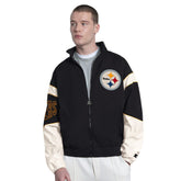 Pittsburgh Steelers Starter The Gust Full-Zip Hooded Jacket Black | NFL