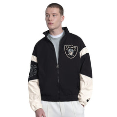 Las Vegas Raiders Starter The Gust Full-Zip Hooded Jacket Black | NFL