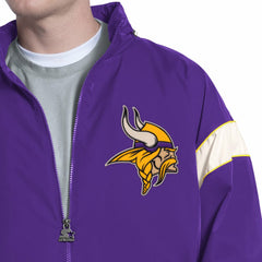 Minnesota Vikings Starter The Gust Full-Zip Hooded Jacket Purple | NFL