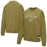 Detroit Red Wings Mitchell & Ness Women's Fleece Sweatshirt - Hunter Green - NHL