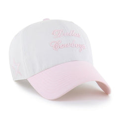 Dallas Cowboys '47 Women's Gelato Two-Tone Clean Up Adjustable Hat White | 47 brand