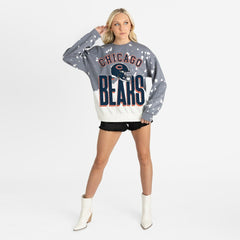 Chicago Bears Gameday Couture Women's Arch Rivals Faded Wash Sweatshirt Gray | NFL