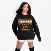 Washington Commanders Gameday Couture Women's Powerhouse Play Premium Fleece Sweatshirt Black | NFL