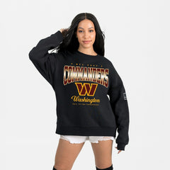 Washington Commanders Gameday Couture Women's Powerhouse Play Premium Fleece Sweatshirt Black | NFL