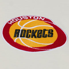 Houston Rockets Hardwood Classics Chainstitch Premium T-Shirt Cream - NBA