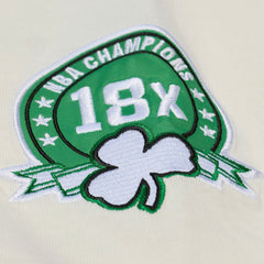 Boston Celtics Hardwood Classics Chainstitch Premium T-Shirt Cream - NBA