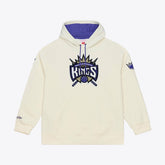 Sacramento Kings Hardwood Classics Chainstitch Premium Fleece Hoodie Cream - NBA
