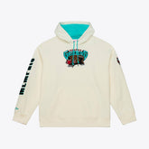 Memphis Grizzlies Hardwood Classics Chainstitch Premium Fleece Hoodie Cream - NBA