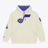 Utah Jazz Hardwood Classics Chainstitch Premium Fleece Hoodie Cream - NBA