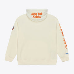 New York Knicks Hardwood Classics Chainstitch Premium Fleece Hoodie Cream - NBA