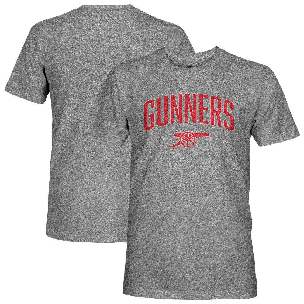 Arsenal 1863FC Athletic Wordmark Vintage Tri-Blend T-Shirt Gray - FIFA World CUP