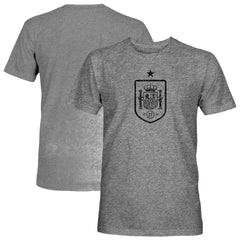 Spain National Team 1863FC Mono Badge Vintage Tri-Blend T-Shirt Gray - FIFA World CUP
