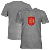 Spain National Team 1863FC Color Badge Vintage Tri-Blend T-Shirt Gray - FIFA World CUP