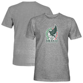 Mexico National Team 1863FC Color Badge Vintage Tri-Blend T-Shirt Gray - FIFA World CUP