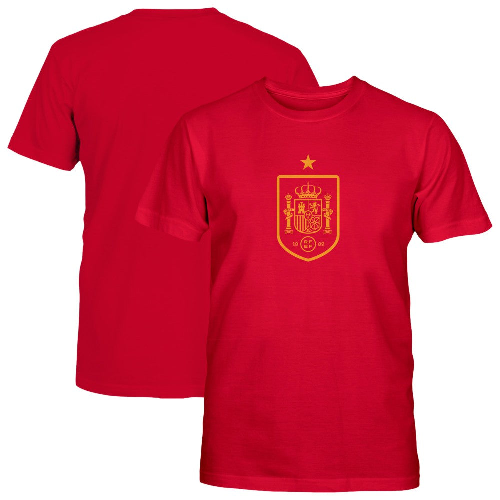 Spain National Team 1863FC Youth Mono Badge T-Shirt Maroon - FIFA World CUP