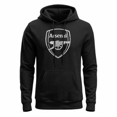 Arsenal 1863FC Mono Badge Fleece Hoodie Black - FIFA World CUP
