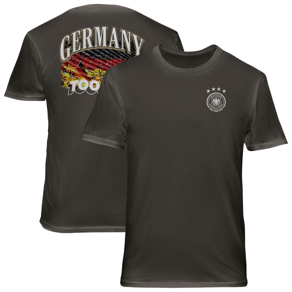 Germany National Team 1863FC Wordmark Cotton T-Shirt Gray - FIFA World CUP