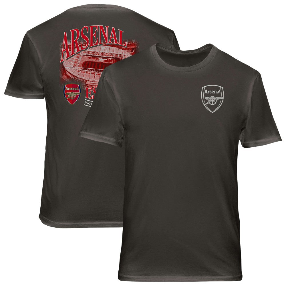 Arsenal 1863FC Wordmark Cotton T-Shirt Gray - FIFA World CUP