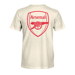 Arsenal 1863FC Emblem Heavyweight T-Shirt Cream - FIFA World CUP