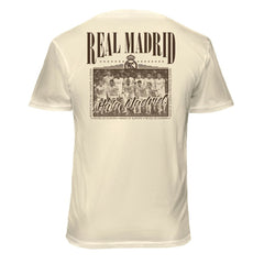 Real Madrid 1863FC Vintage Soft Wash T-Shirt Cream - FIFA World CUP