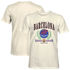Barcelona 1863FC Retro Stripes T-Shirt Cream - FIFA World CUP