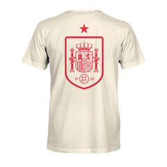 Spain National Team 1863FC Big Logo Heavyweight T-Shirt Cream - FIFA World CUP
