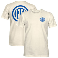 Inter Milan 1863FC Big Logo Heavyweight T-Shirt Cream - FIFA World CUP