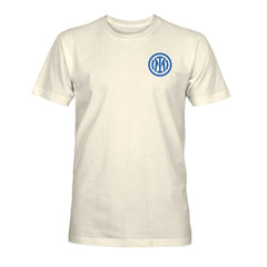 Inter Milan 1863FC Big Logo Heavyweight T-Shirt Cream - FIFA World CUP