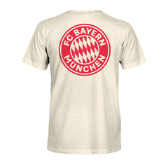 Bayern Munich 1863FC Big Logo Heavyweight T-Shirt Cream - FIFA World CUP