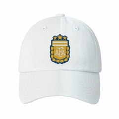 Argentina National Team 1863FC Retro Badge Crew Adjustable Hat White - FIFA World CUP