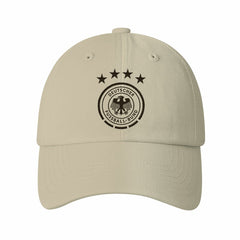 Germany National Team 1863FC Retro Badge Crew Adjustable Hat Cream - FIFA World CUP
