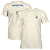 Argentina National Team 1863FC Own the Pitch Heavyweight T-Shirt Cream - FIFA World CUP