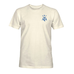 Argentina National Team 1863FC Own the Pitch Heavyweight T-Shirt Cream - FIFA World CUP