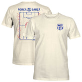 Barcelona 1863FC Own the Pitch Heavyweight T-Shirt Cream - FIFA World CUP