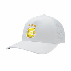 Argentina National Team 1863FC Mono Badge High Point Adjustable Hat White - FIFA World CUP