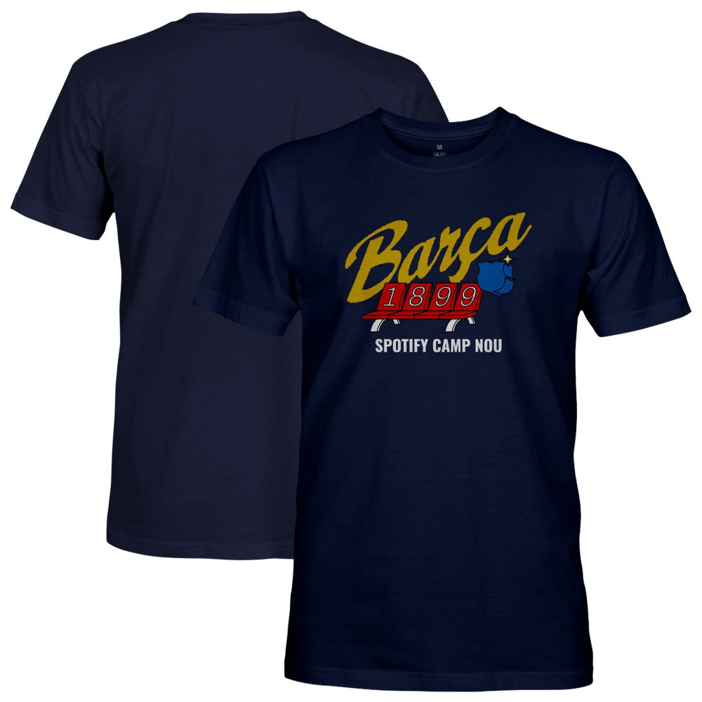 Barcelona 1863FC Seat Camp T-Shirt Navy - FIFA World CUP