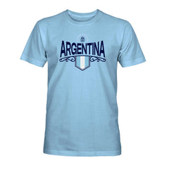 Argentina National Team 1863FC Pennant T-Shirt Light Blue - FIFA World CUP