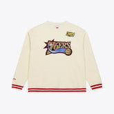 Philadelphia 76ers Hardwood Classics 76 Originals Collection Sweatshirt Cream - NBA