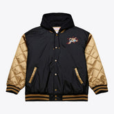 Philadelphia 76ers Hardwood Classics 76 Originals Collection Fushion Full-Snap Hoodie Jacket Black - NBA