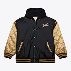 Philadelphia 76ers Hardwood Classics 76 Originals Collection Fushion Full-Snap Hoodie Jacket Black - NBA